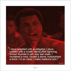 Art Print Muhammad Ali - iQuote Sick 40x40cm