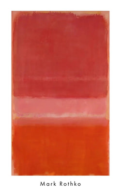 Art Print Mark Rothko Untitles Red 1956 56x89cm