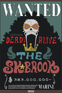 Poster One Piece - Wanted Brook Wano 38x52cm