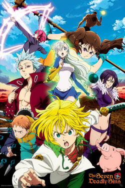 Poster The Seven Deadly Sins - S3 Meliodas & Sins 61x91,5cm