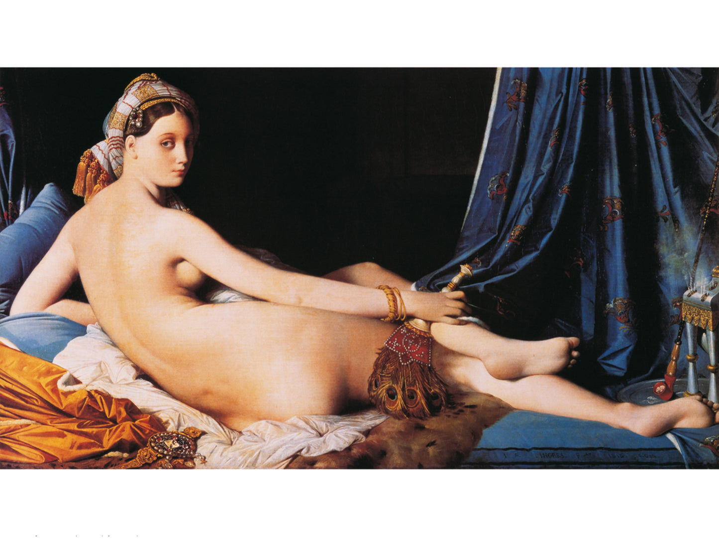 Art Print Dominique Ingres - La Grande Odalisque 80x60cm