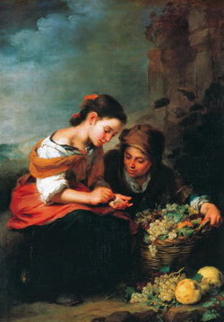 Art Print B.E. Murillo - Die kleine Obsthändlerin 48x69cm