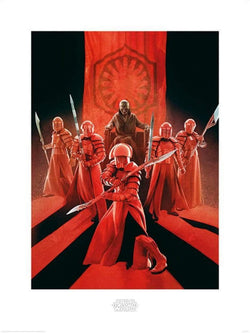 Art Print Star Wars - The Last Jedi Snoke and Elite Guards 60x80cm