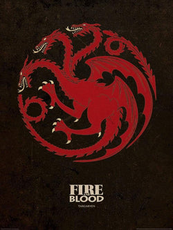 Art Print Game of Thrones - Targaryen 60x80cm