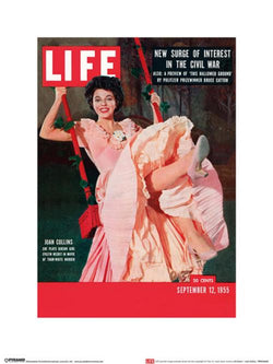 Art Print Time Life - Life Cover Joan Collins - 30x40cm