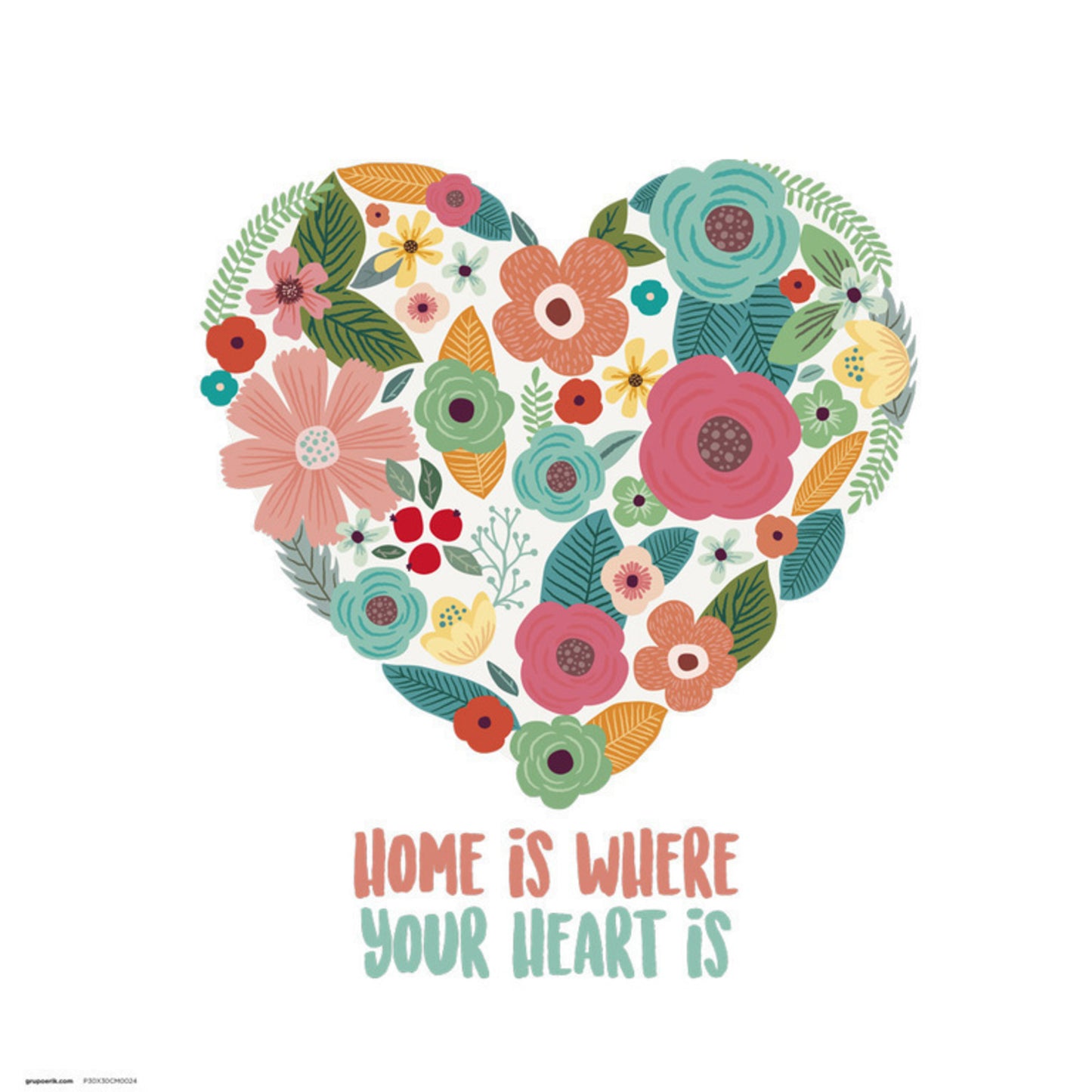 Art Print Loreak - Heart 30x30cm