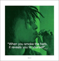 Art Print Bob Marley - iQuote Herb 40x40cm