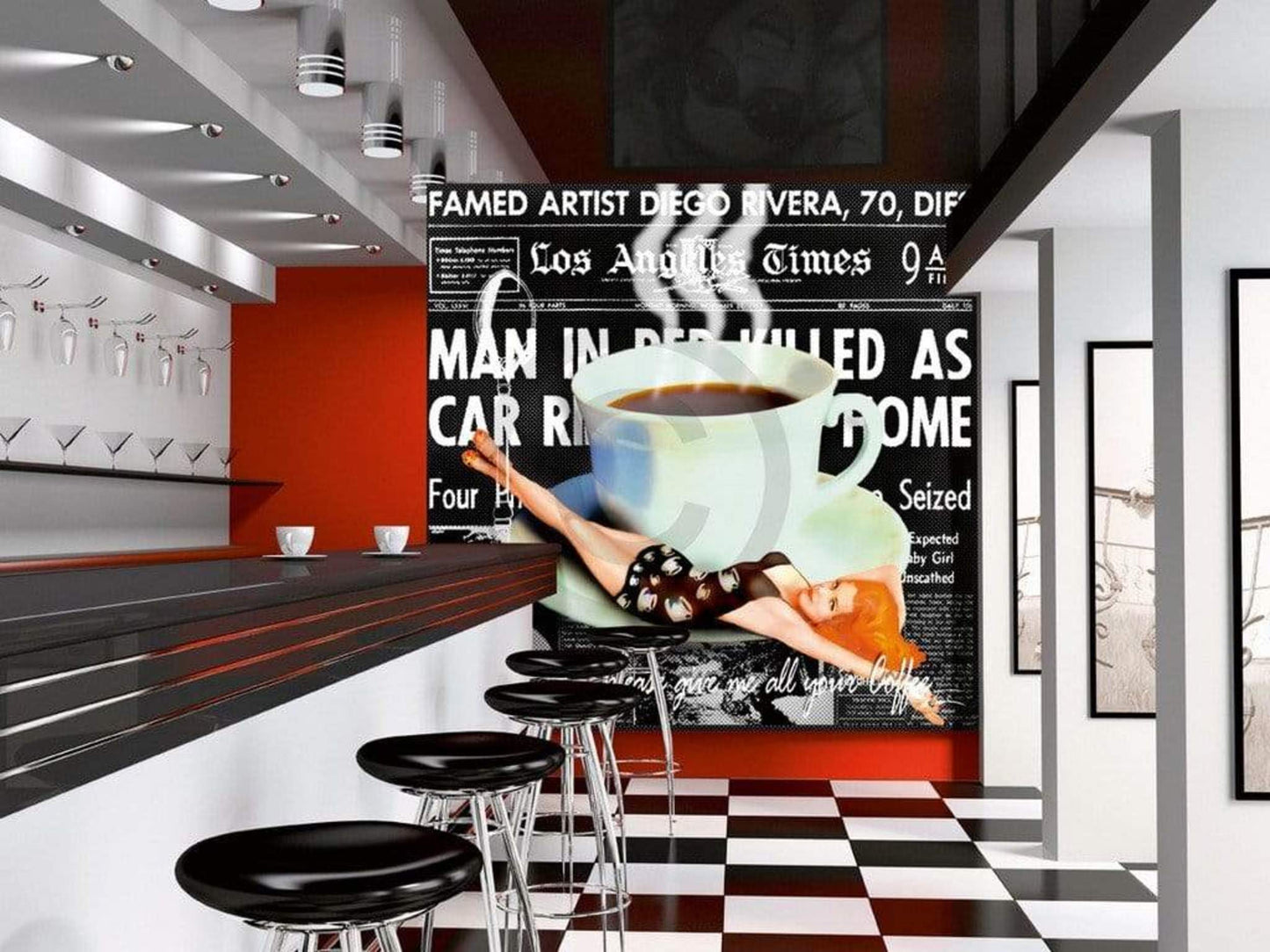 Art Print Marcel Terrani - Give me all your coffee 70x70cm