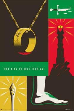 Poster Lord of the Rings - 100th Anniversary WB 61x91,5cm
