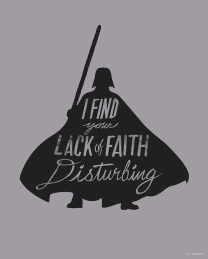 Art Print Star Wars - Silhouette Quotes Vader 40x50cm