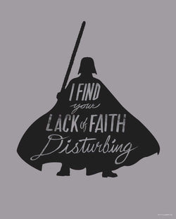 Art Print Star Wars - Silhouette Quotes Vader 40x50cm