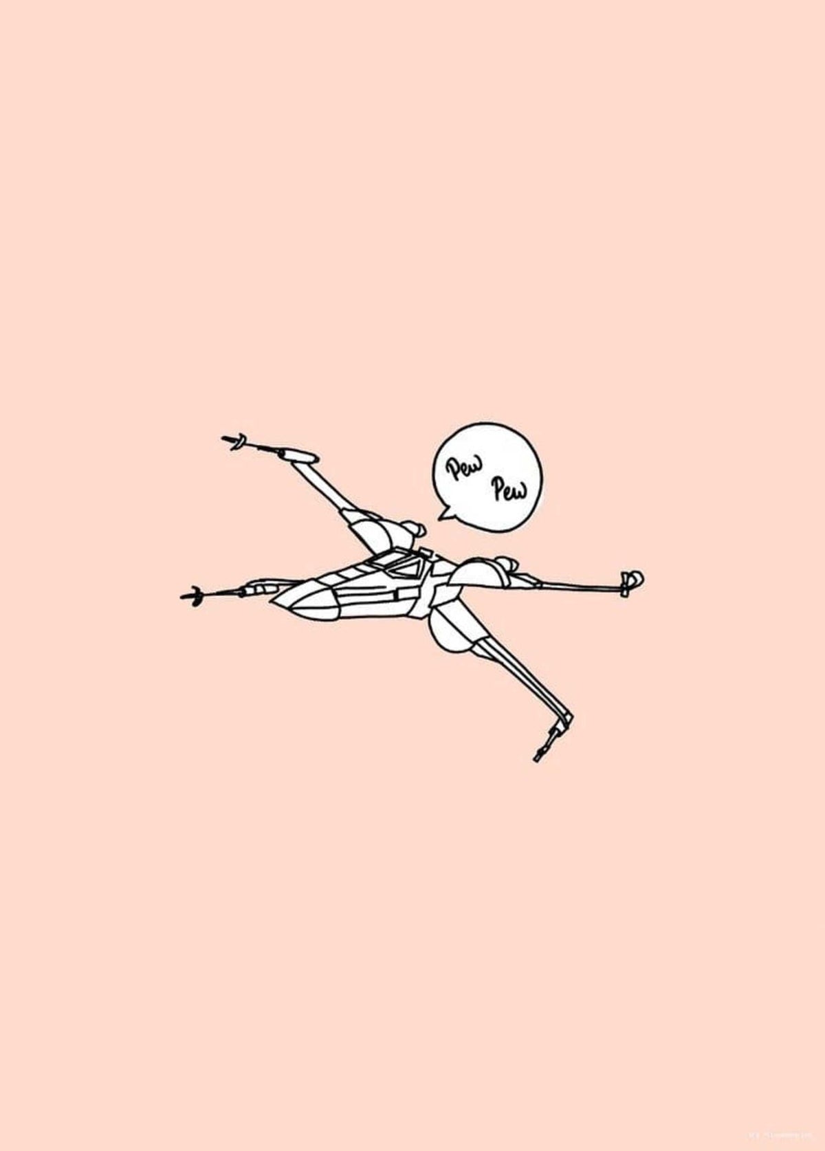 Art Print Star Wars - Pew Pew 50x70cm