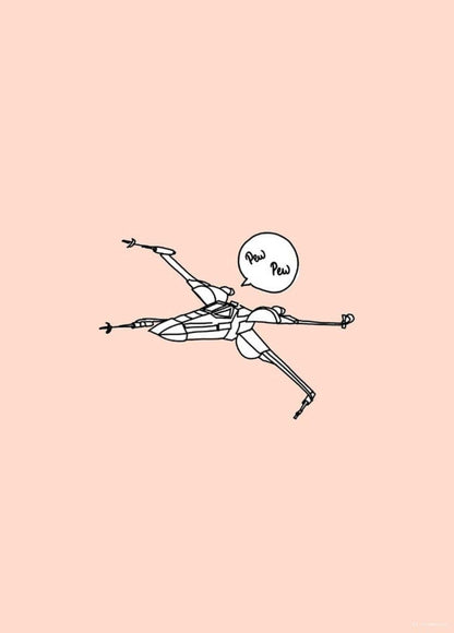 Art Print Star Wars - Pew Pew 50x70cm