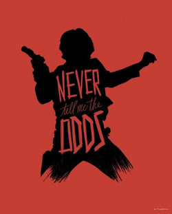 Art Print Star Wars - Silhouette Quotes Han Solo 40x50cm