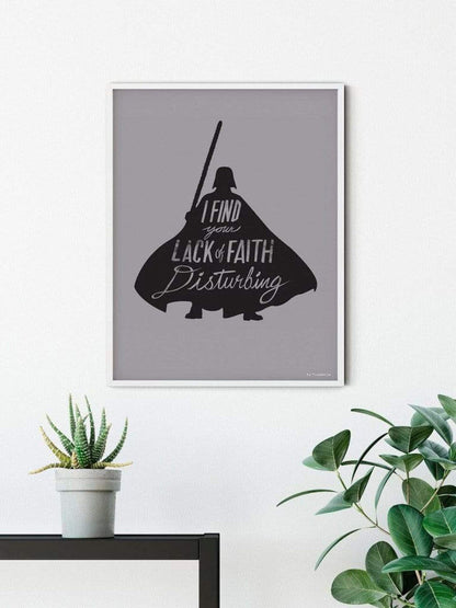 Art Print Star Wars - Silhouette Quotes Vader 50x70cm
