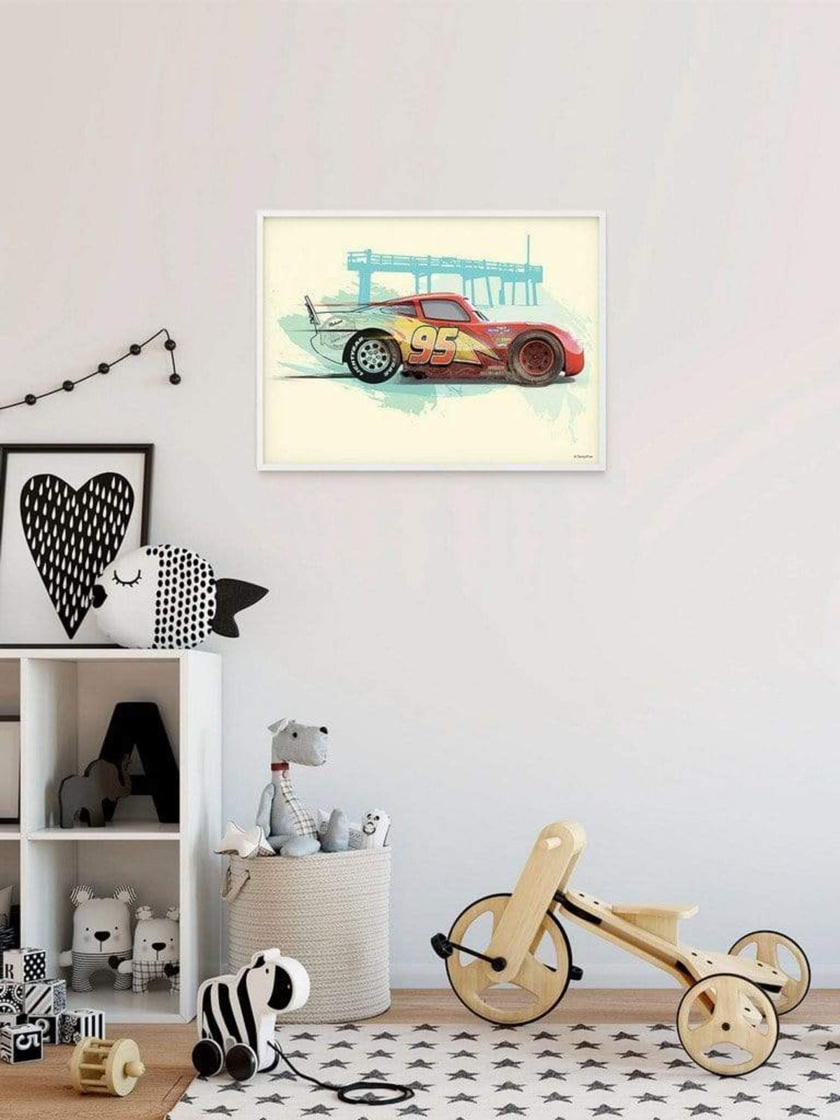 Art Print Cars - Lightning McQueen - 40x30cm