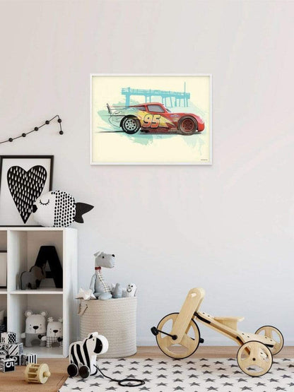 Art Print Cars - Lightning McQueen - 40x30cm