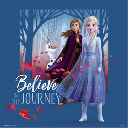 Art Print Frozen - Believe in the Journey 30x30cm