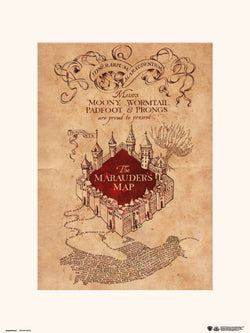 Art Print Harry Potter - The Marauders Map 30x40cm