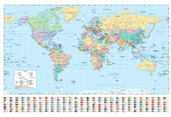 Poster Harper Collins - World Map 21 - English - 91,5x61cm