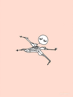 Art Print Star Wars - Pew Pew 30x40cm