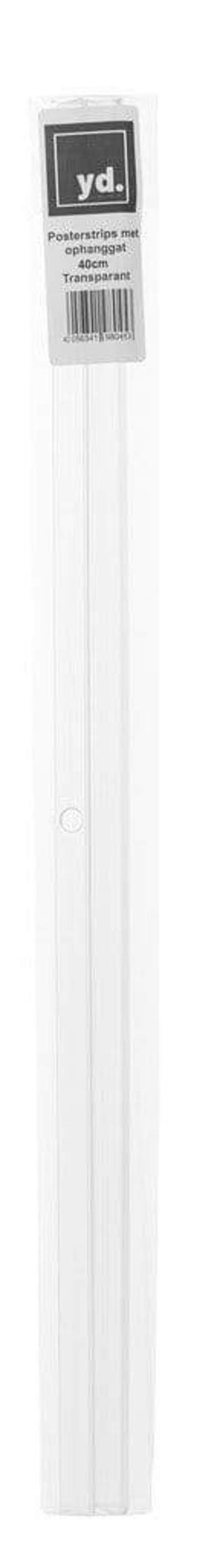Poster Hangers Transparent 40cm - Strips with Hole Groove