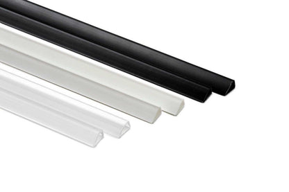 Poster Hangers Transparent 40cm - Strips with Hole Groove