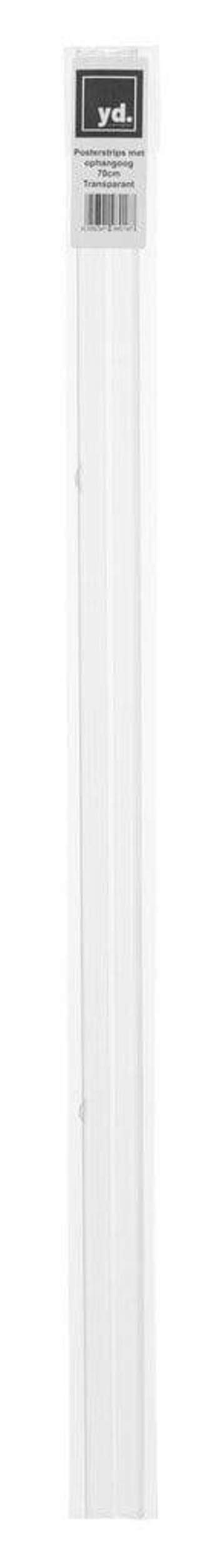 Poster Hangers Transparent 70cm - Strips with hanging Eyelets
