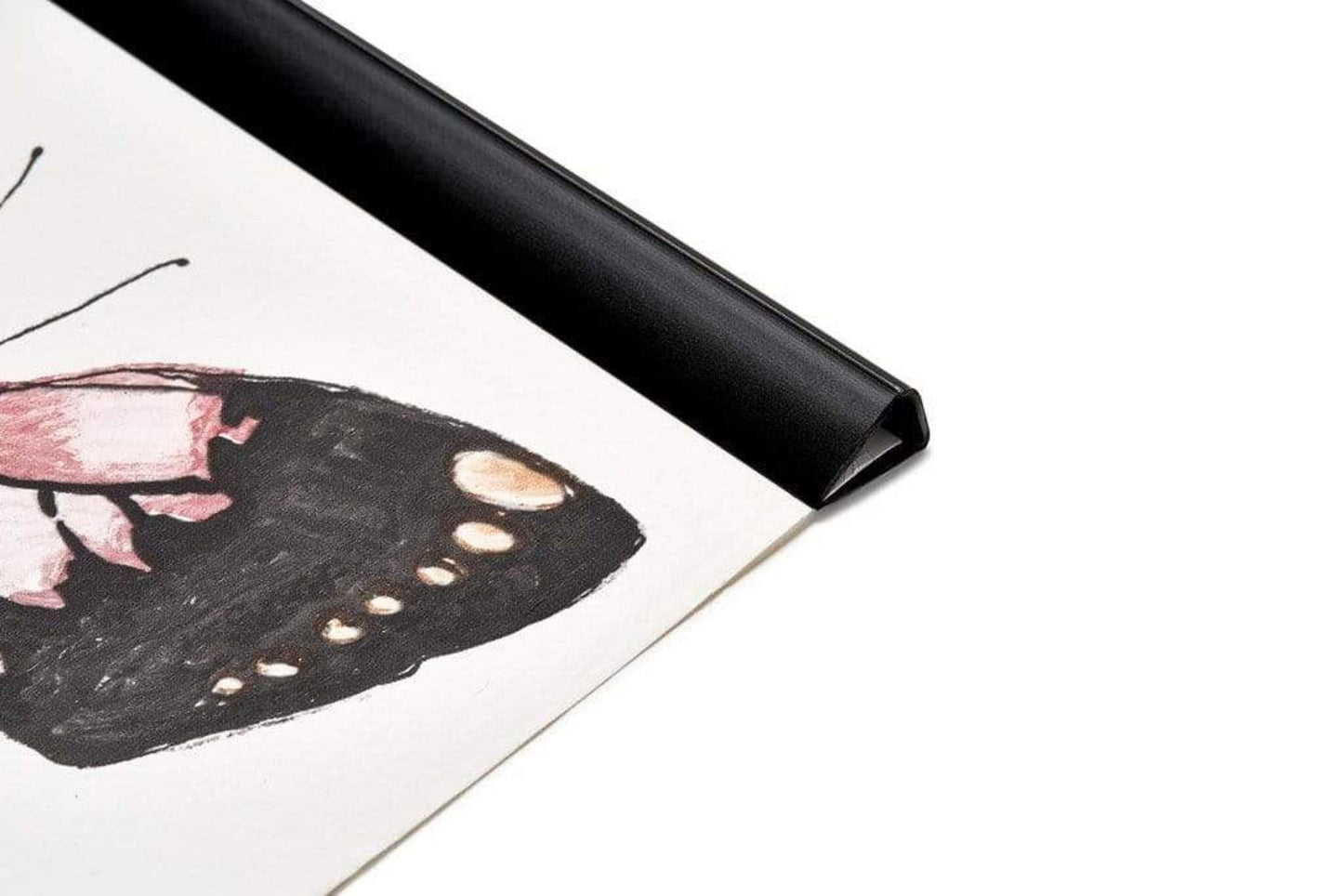 Poster Hangers Black 40cm - Strips with hanging Eyelets
