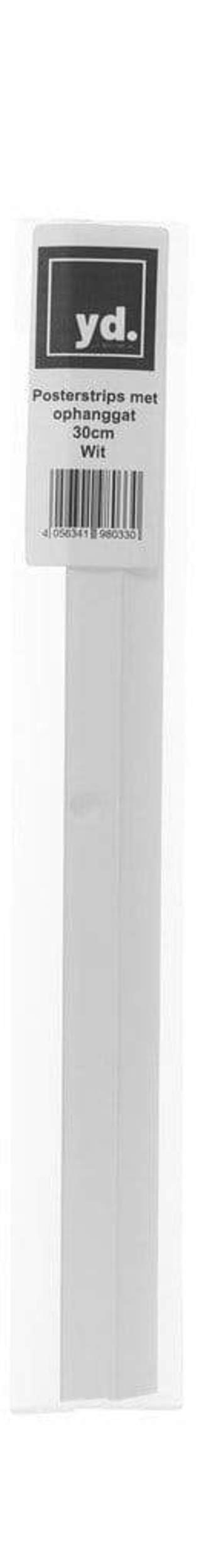 Poster Hangers White 30cm - Strips with Hole Groove