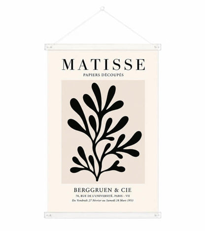 Poster Hangers Transparent 40cm - Strips with hanging Eyelets