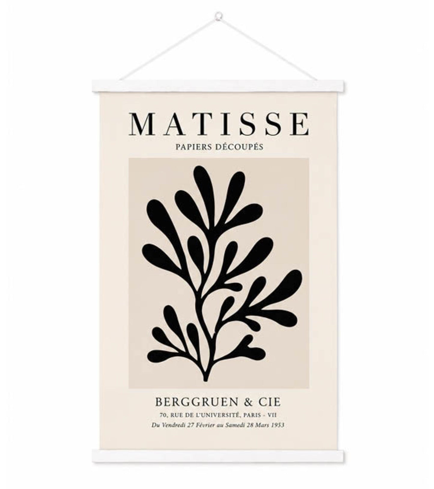 Poster Hangers White 93 cm - Strips with hanging Eyelets