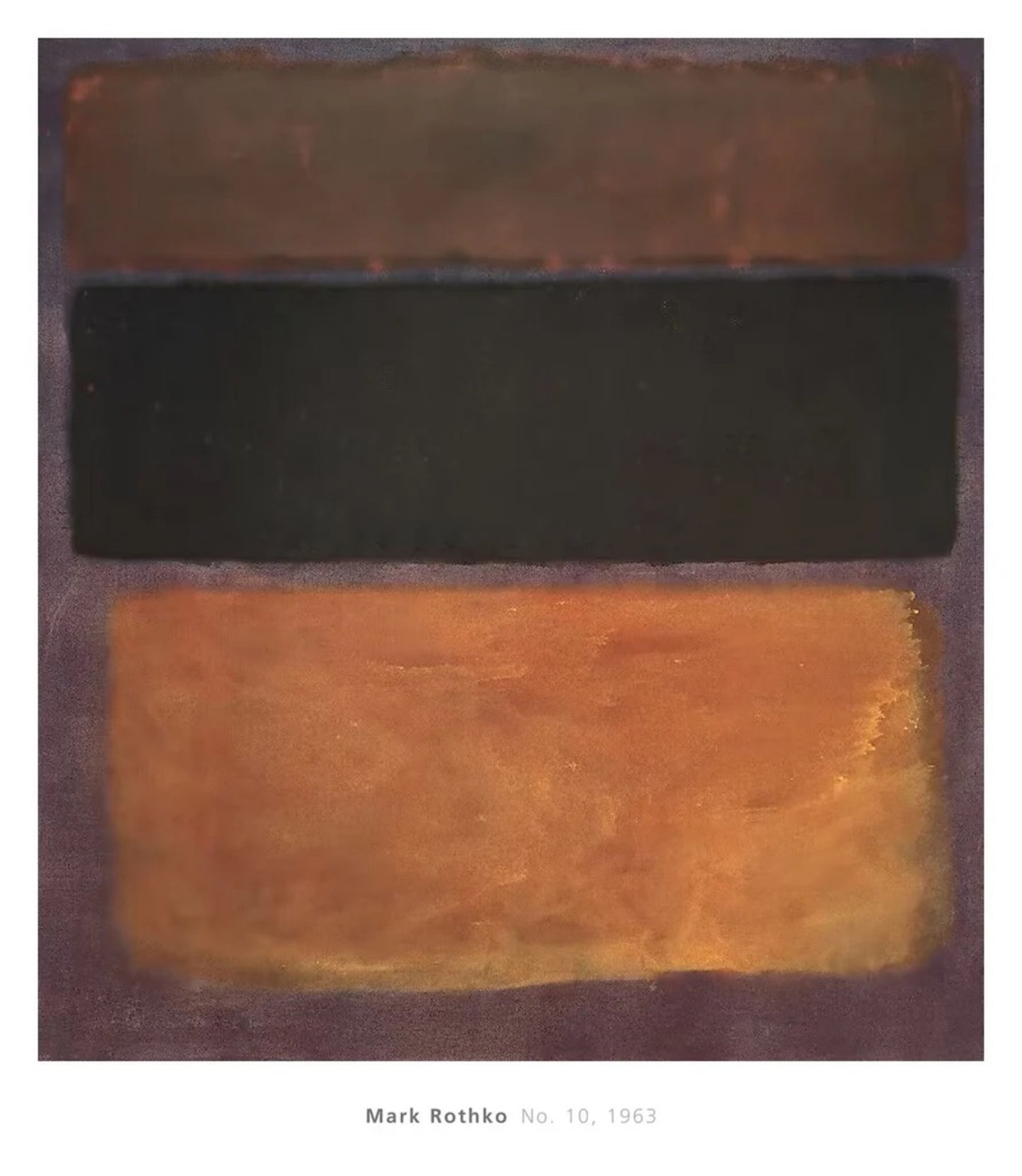 Art Print Mark Rothko - No. 10 - 1963 101,5x116,5cm