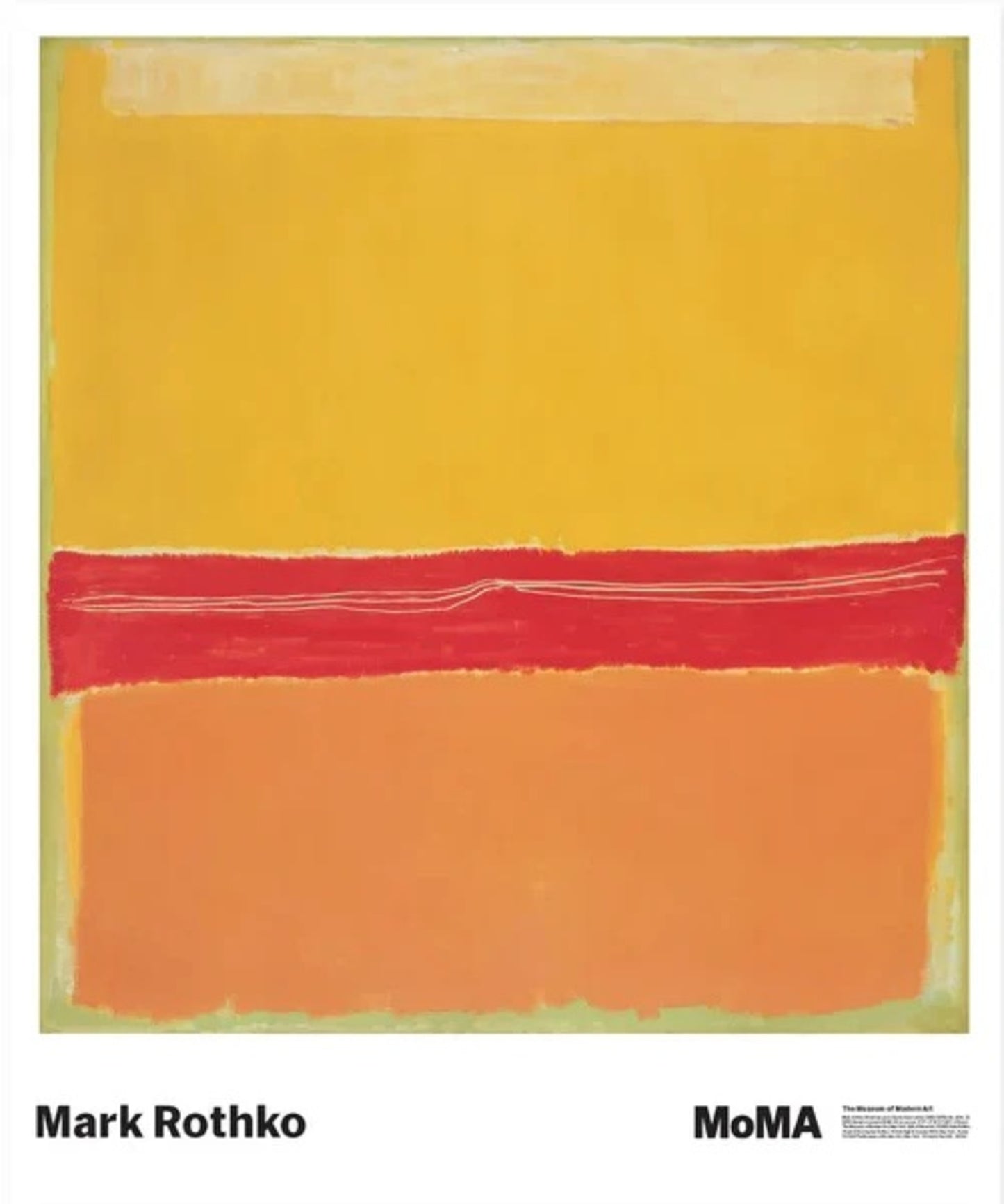Art Print Mark Rothko - No. 5 / No. 22 73,5x89cm