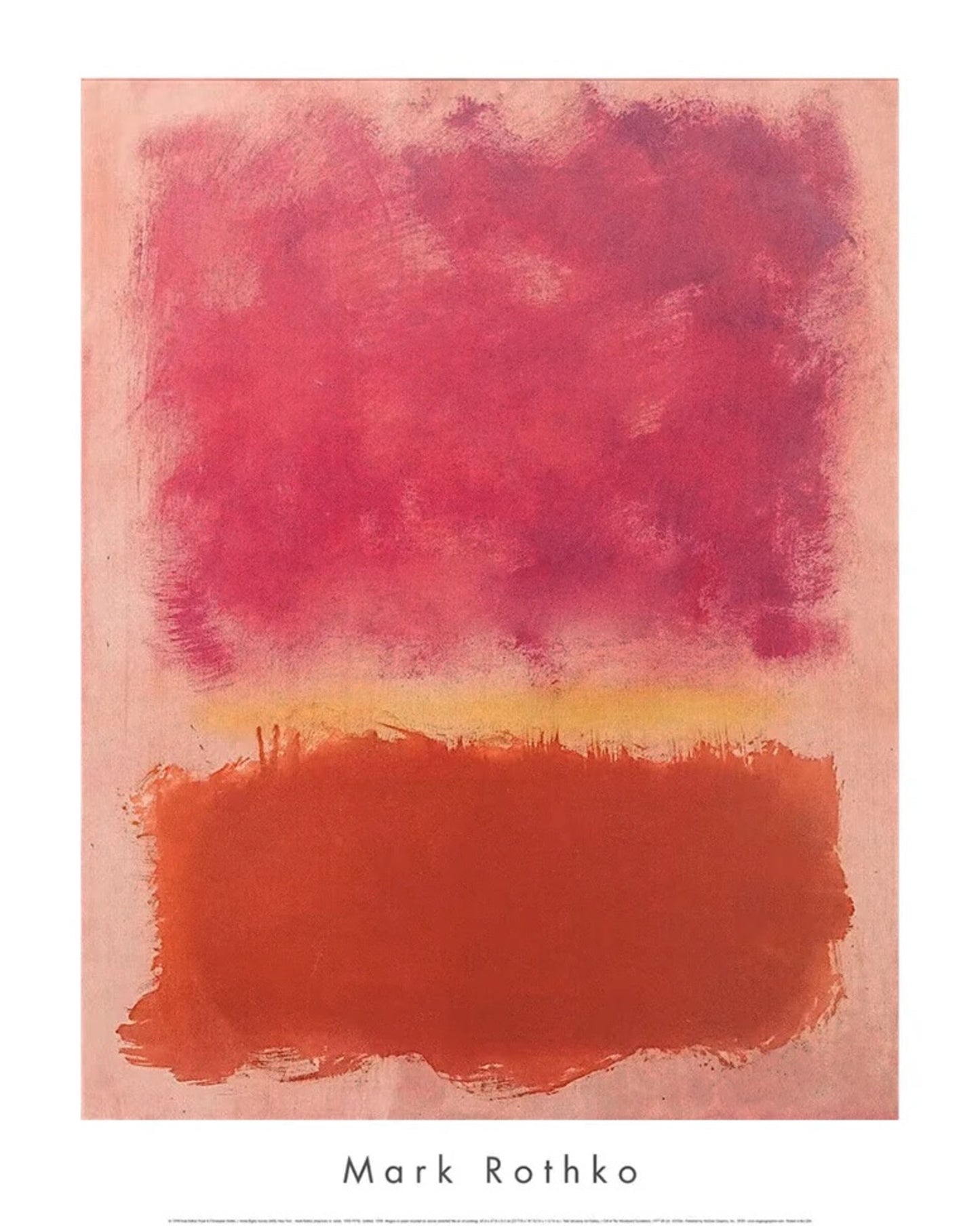 Art Print Mark Rothko - Untitled - 1985 61x76cm