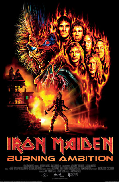 Poster Iron Maiden - Burning Ambition 61x91,5cm