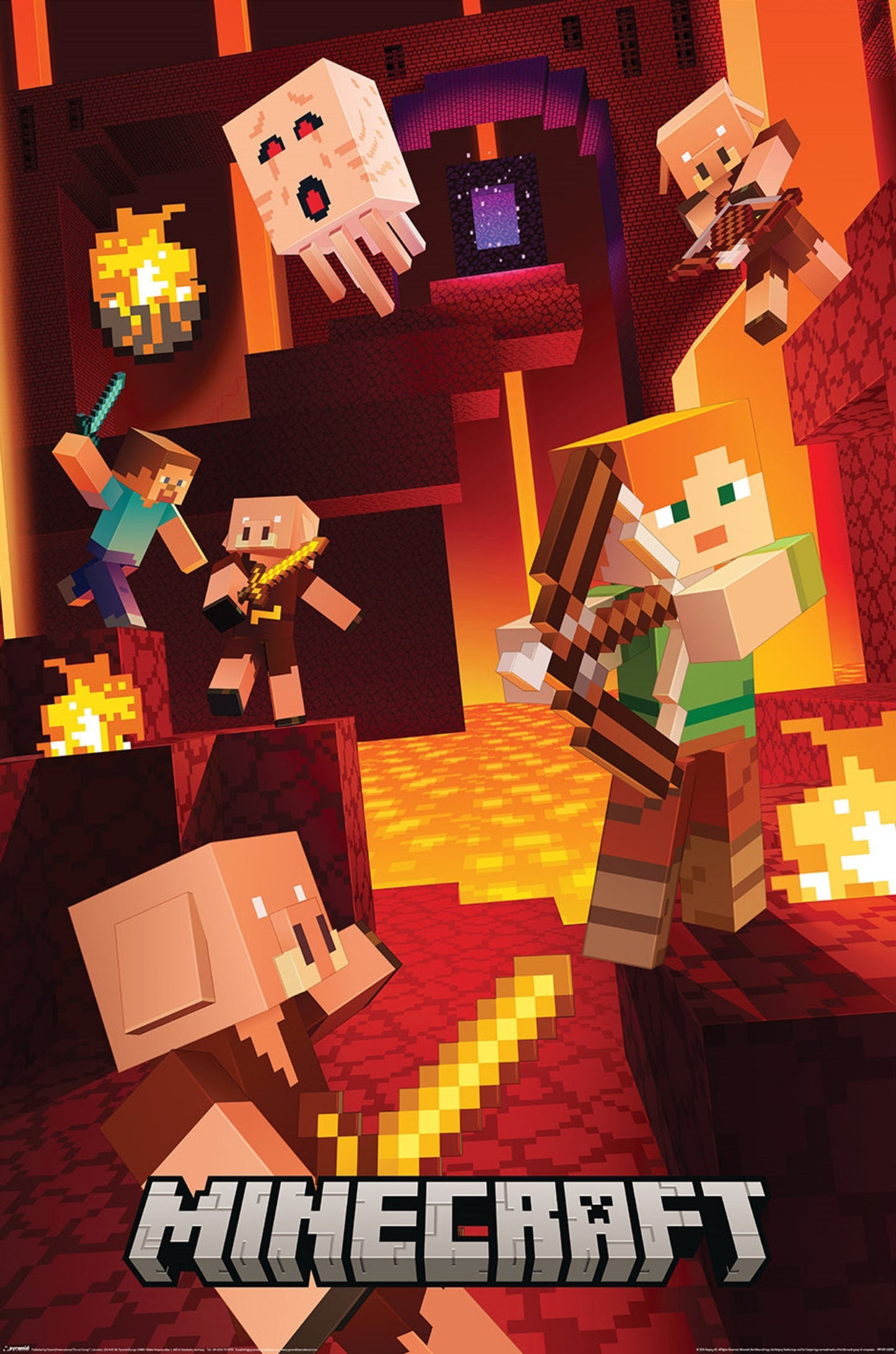 Poster Minecraft - Cinematic Piglins 61x91,5cm