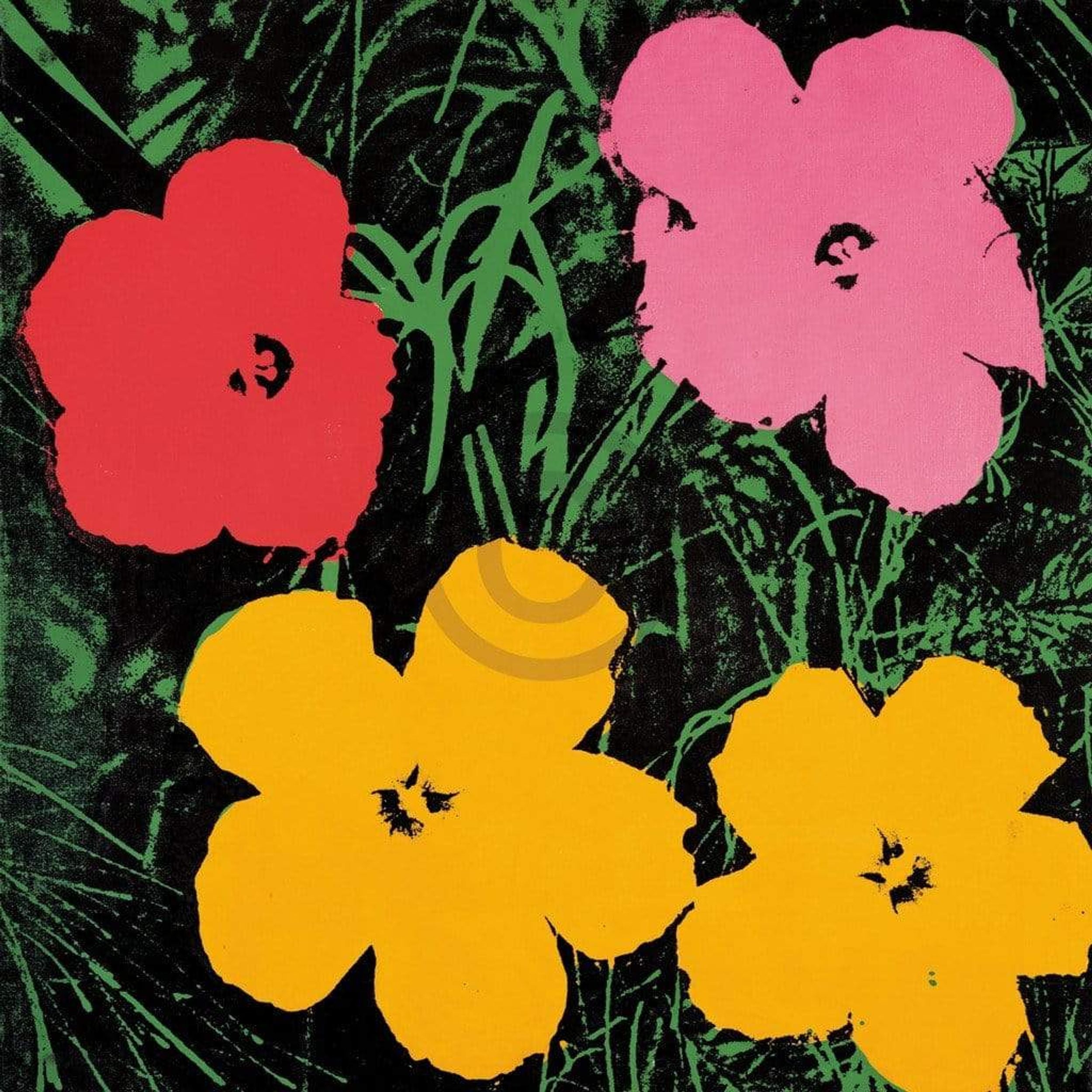 Andy Warhol Art Print Flowers C. 1964 60x60cm | Posters.eu