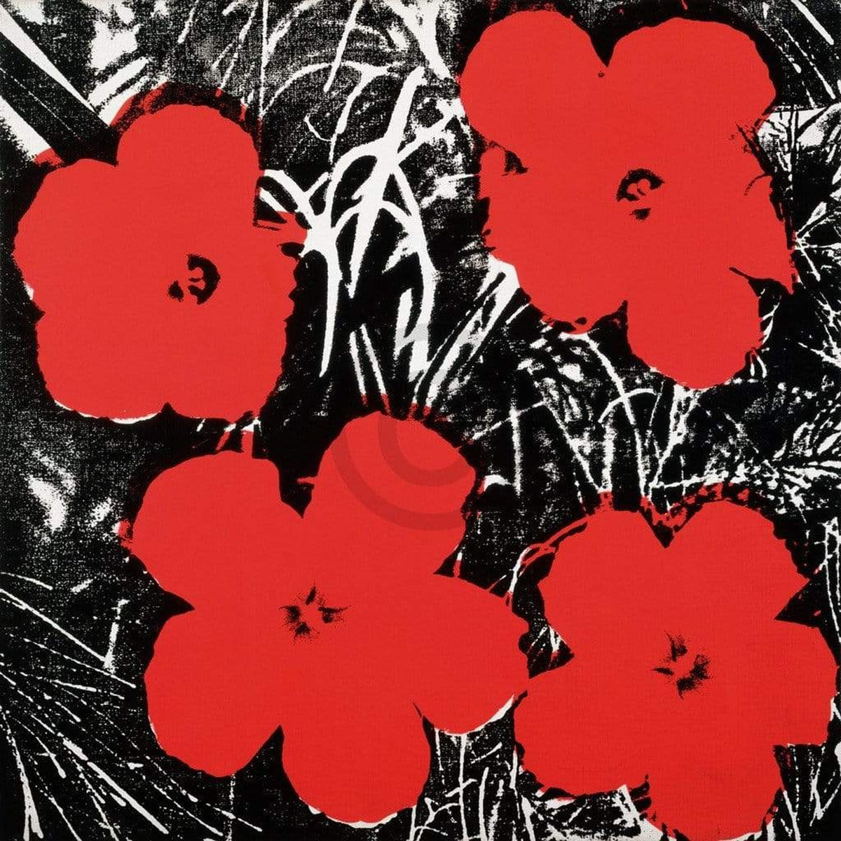 Art Print Andy Warhol - Flowers Red 1964 91x91cm