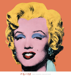 Art Print Andy Warhol - Shot Orange Marilyn 65x71cm