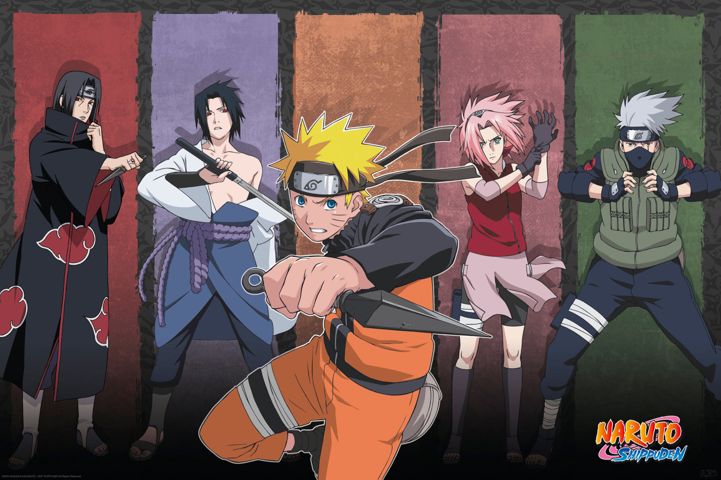 Poster Naruto Shippuden Naruto and Allies 91,5x61cm