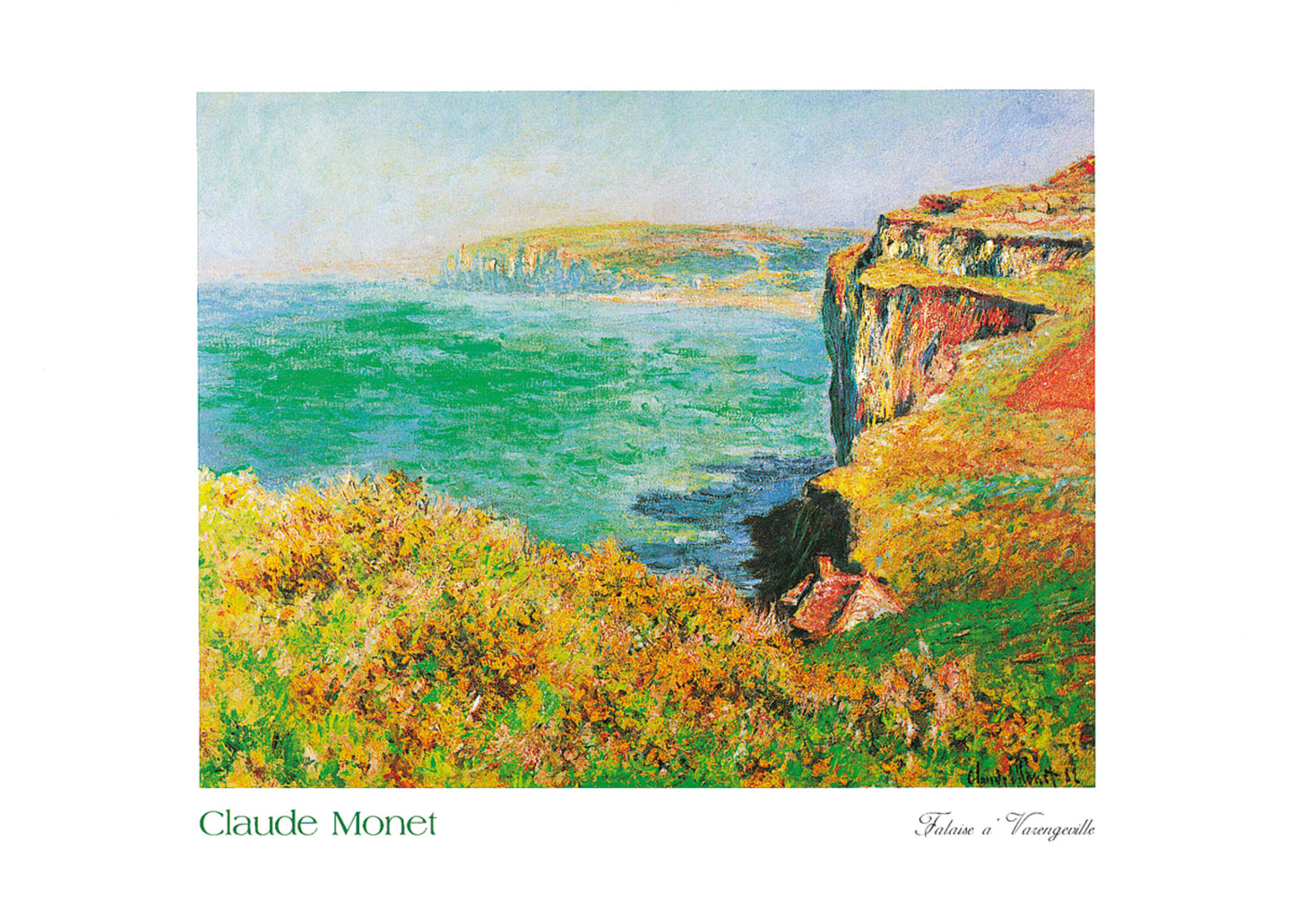 Art Print Claude Monet - Falaise à Varengeville 70x50cm