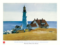Art Print Edward Hopper - Lighthouse and Buildings 80x60cm