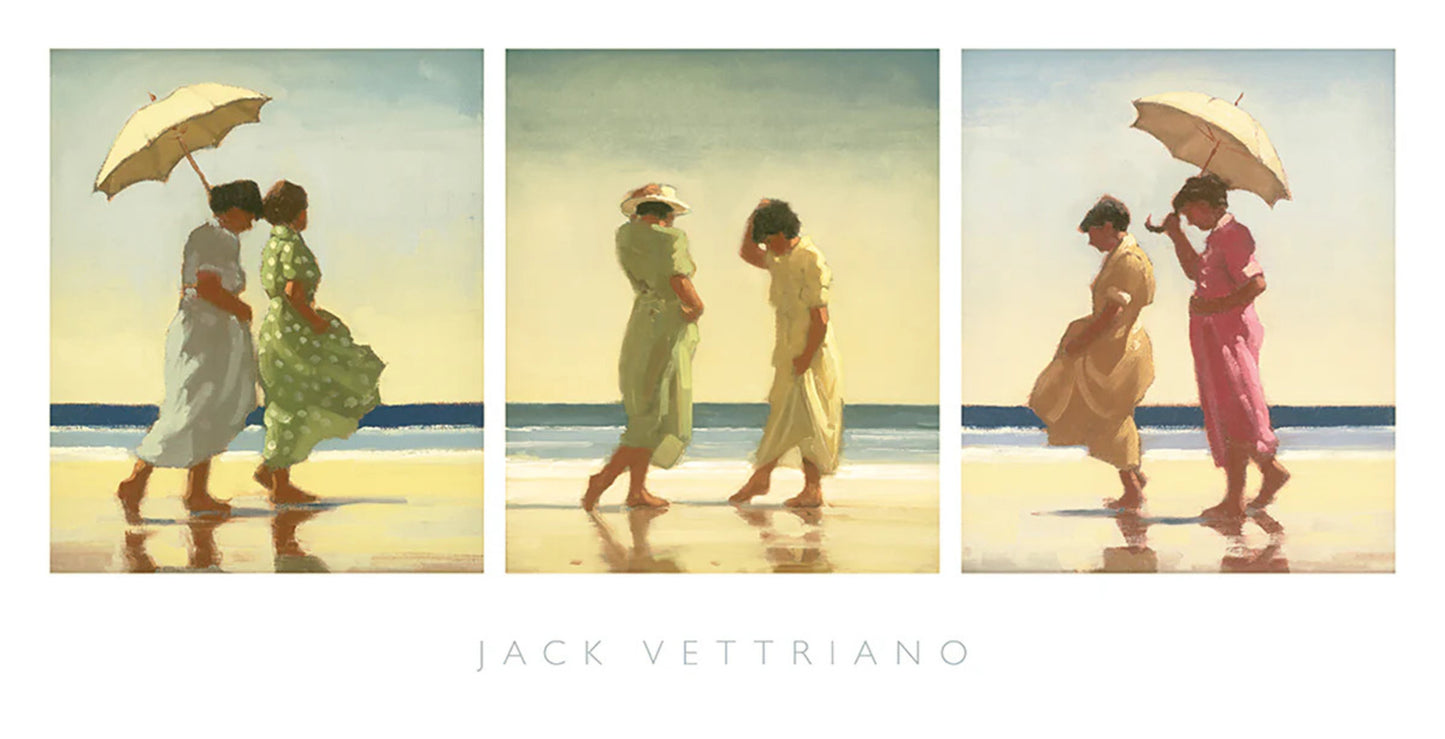 Art Print Jack Vettriano - Summer Days Triptychon 70x36cm