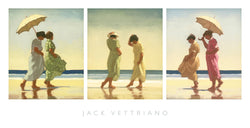 Art Print Jack Vettriano - Summer Days Triptychon 70x36cm