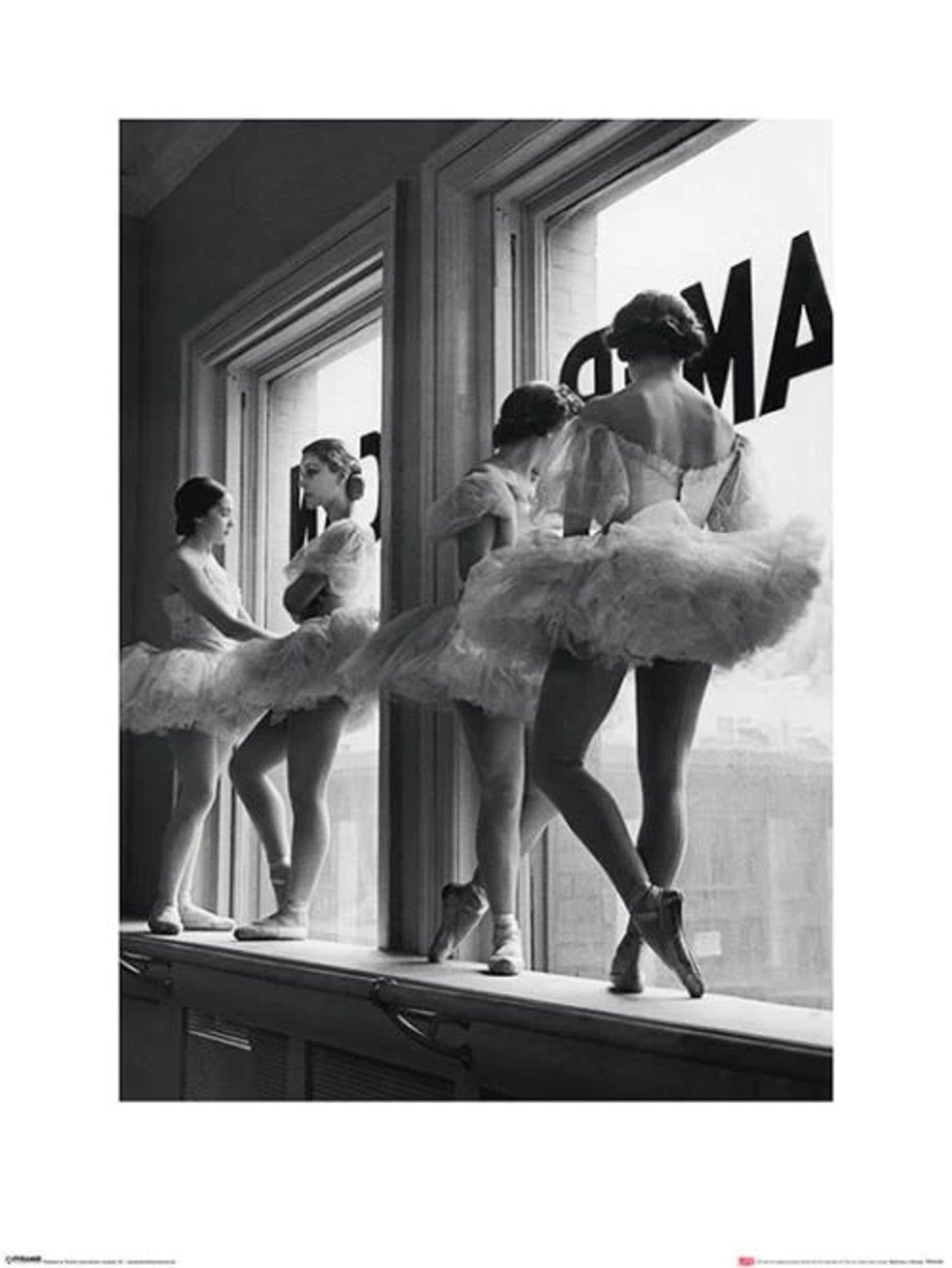 Art Print Time Life Ballerinas in Window 60x80cm