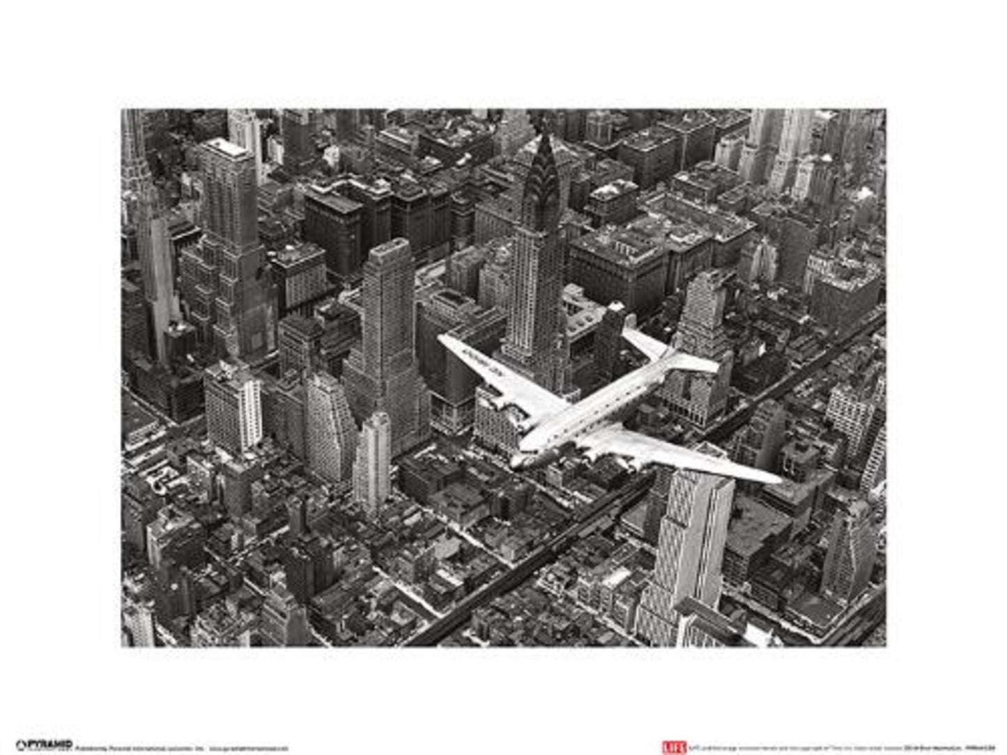 Art Print Time Life Dc-4 Over Manhattan 30x40cm