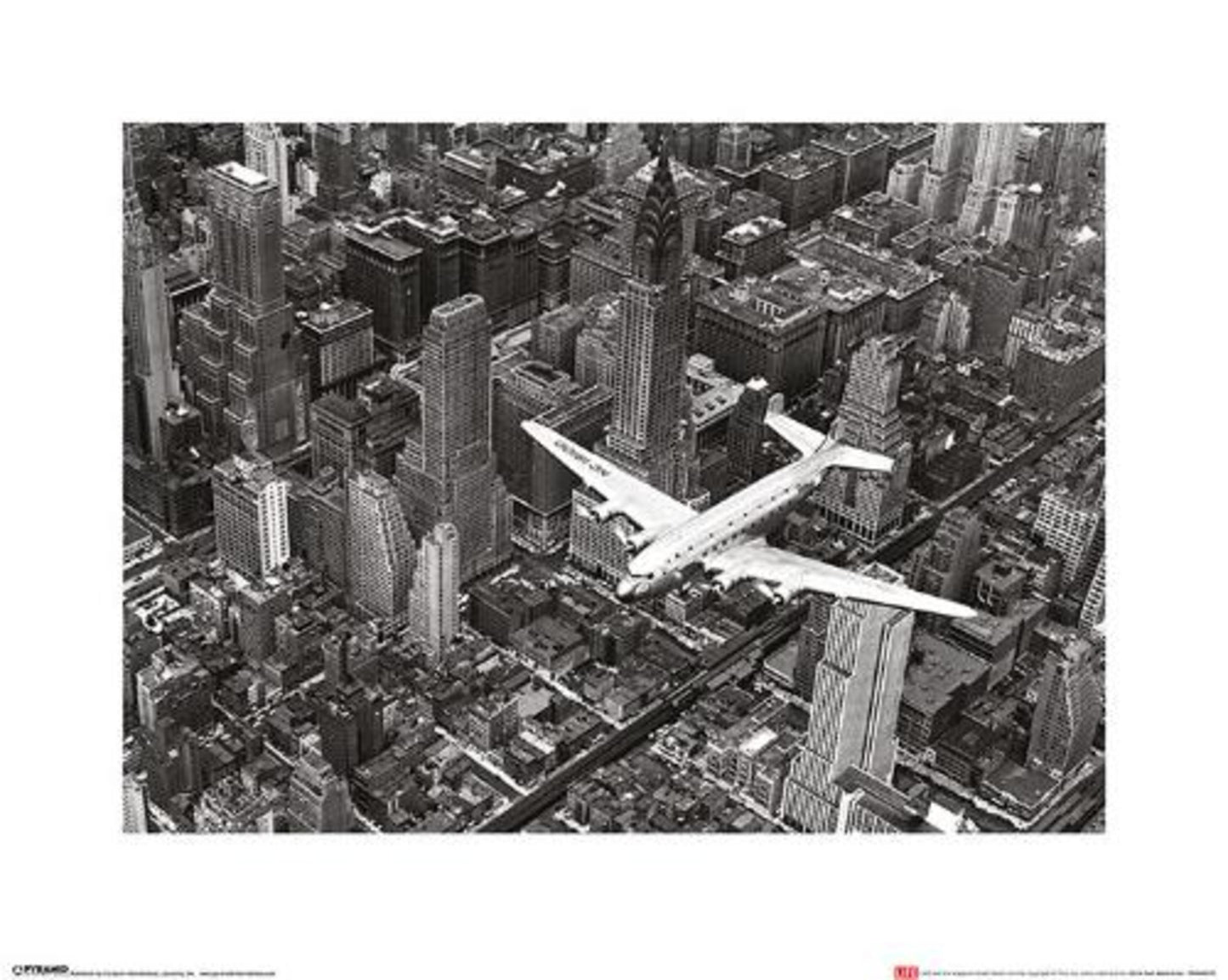 Art Print Time Life DC-4 Over Manhattan 40x50cm
