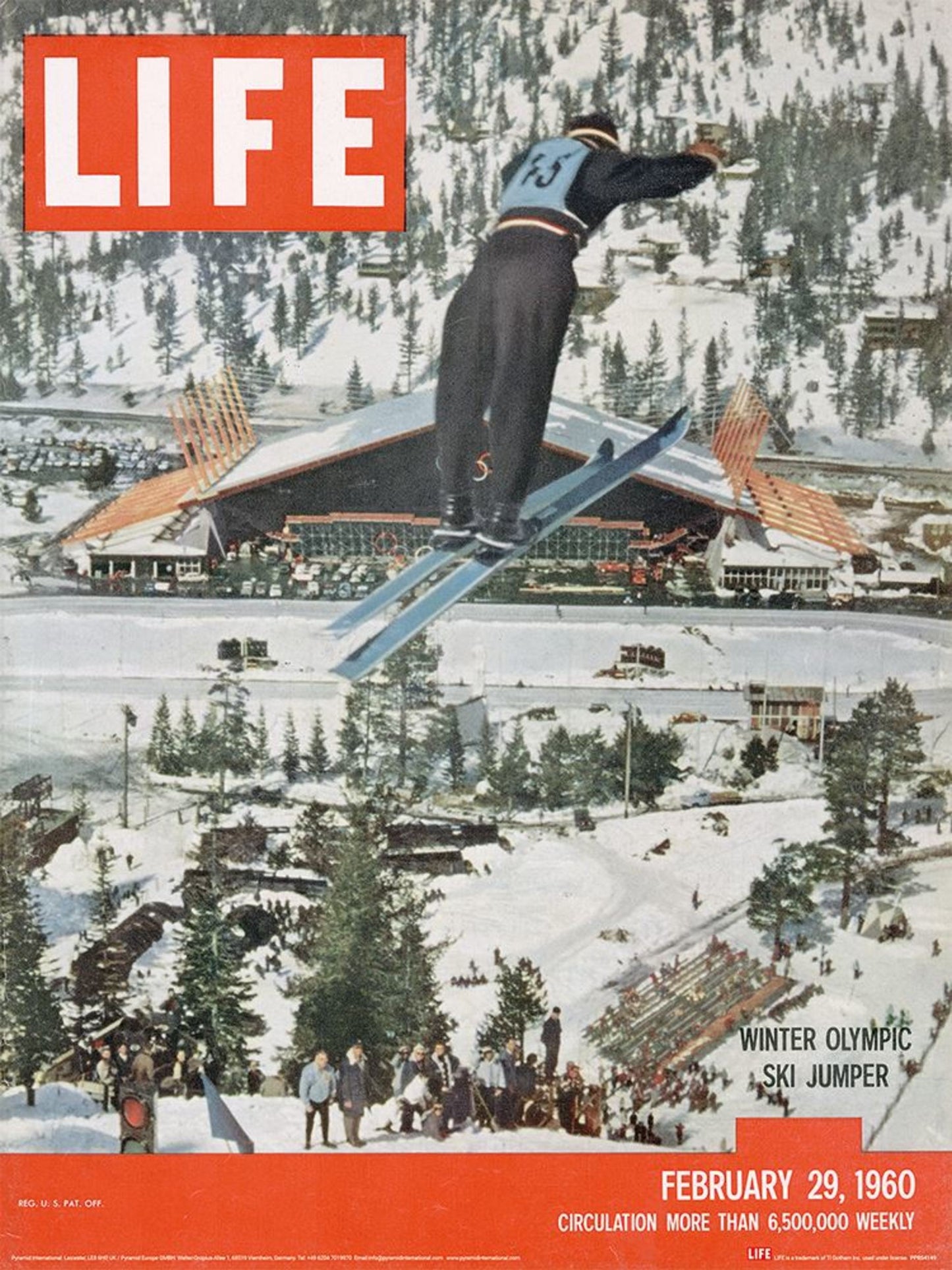 Art Print Time Life Olympic Ski Jumper 30x40cm