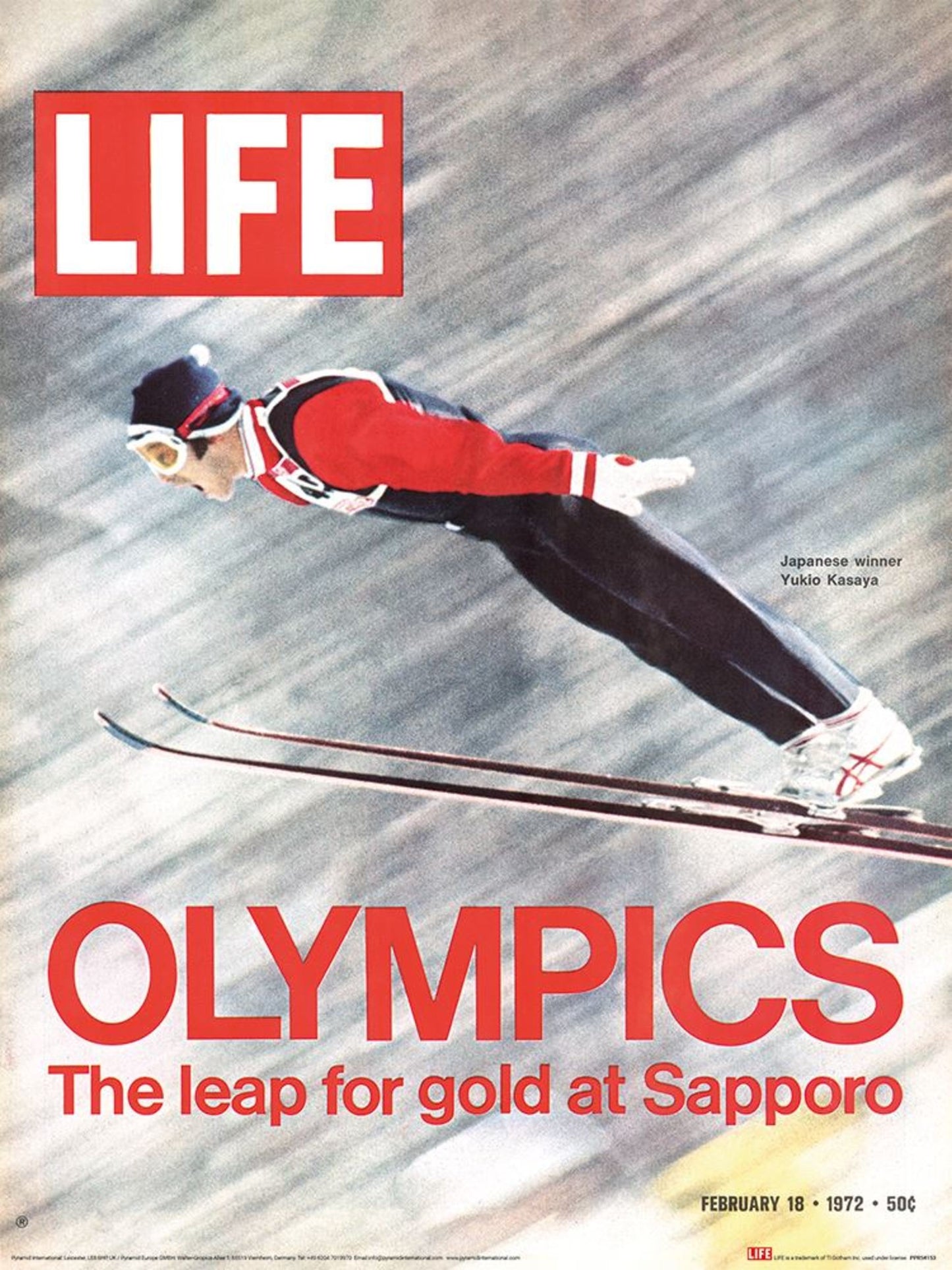 Art Print Time Life Sapporo Olympic Ski Jumper 30x40cm